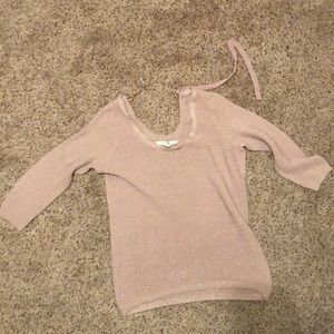 Pink glitter sweater